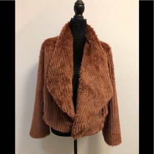 NWT EXPRESS FAUX FUR JACKET WITH POCKETS